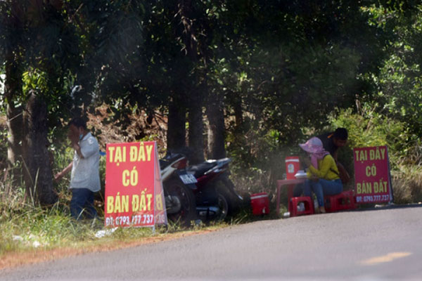 'Cò' đất ồ ạt kéo về Bình Phước cắm bảng... bán đất
