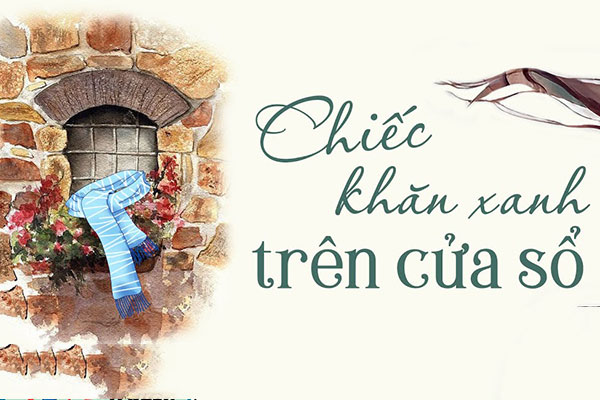 Chiếc khăn xanh trên cửa sổ