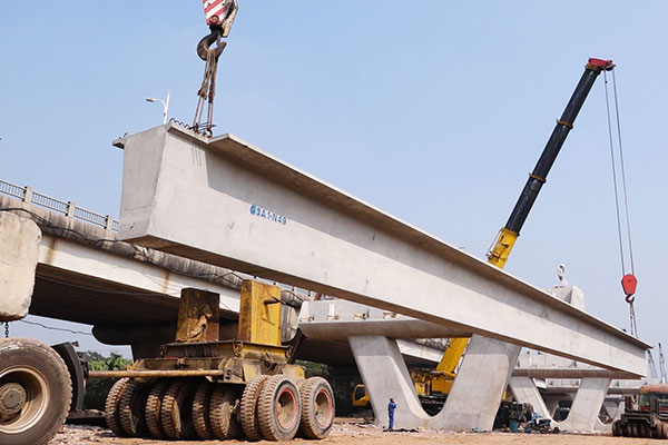 Hiện trạng cầu Vĩnh Tuy 2 sau một năm thi công