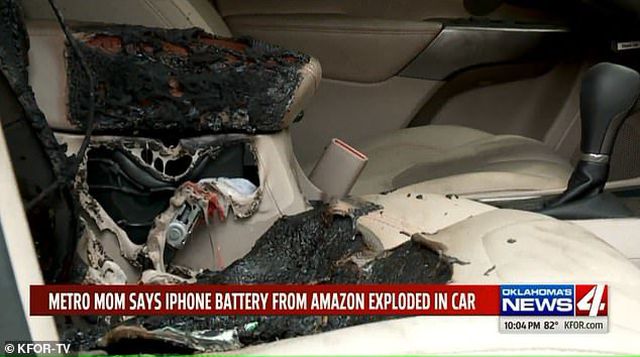 Suýt chết vì iPhone đặt trong ô tô phát nổ do thay pin không chính hãng