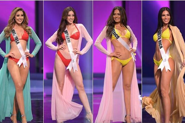 Xem các thí sinh Miss Universe 2020 trình diễn áo tắm ở top 21