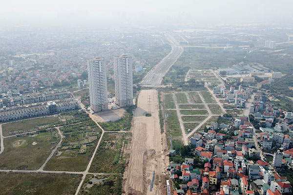Tuyến đường vành đai 3,5 hơn 1.000 tỷ đồng dần hình thành tại Hà Nội